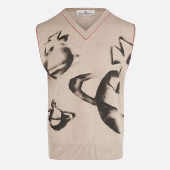 Vivienne Westwood Orbit Wool-Blend Sweater Vest - S