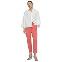 vila blusa aspyn 34 loose shirt - cloud dancer para mujer