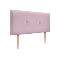 cabecero de polipiel liso con botones 90x105cm con patas camas 8090 - rosa