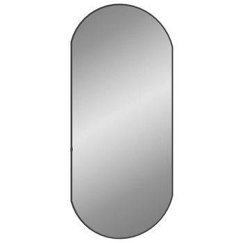 Espejo De Pared Ovalado Negro 90x40 Cm Vidaxl