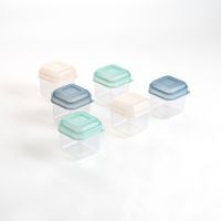 set 6 recipientes hermeticos plastico