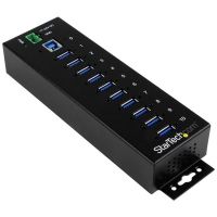 startech hub industrial de 10 puertos usb 30 con proteccion antiestatica y picos de 350w