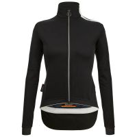 santini womens vega hooded multi jacket - s - black