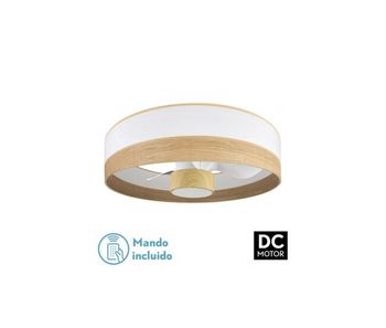 Ventilador de techo metal color blanco serie olga 70cm