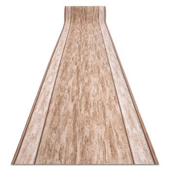 Alfombra De Pasillo Con Refuerzo De Goma Rama Beige 80cm 80x820 Cm