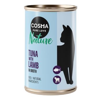 Cosma Nature 12 x 140 g - Pack Ahorro - Atún con cordero