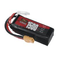bateria lipo zop power 3s 114v 1500mah 60c 171wh con conector xt60 para rc drone fpv racing
