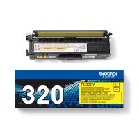 brother tn320y yellow original standard capacity toner cartridge