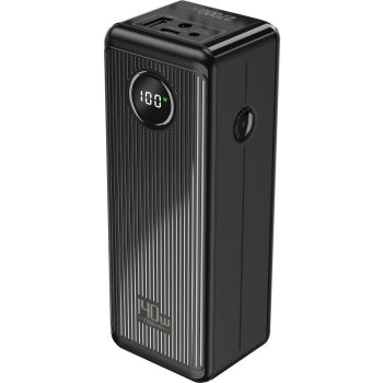 Yisenneng PB6100 PD100W 99.9Wh 27000mAh Batería externa con pantalla LED Fuente de alimentación externa con 2 entradas y