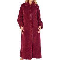longer length luxury waffle fleece button through housecoat