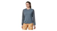 camiseta de manga larga para mujer patagonia dirt craft azul