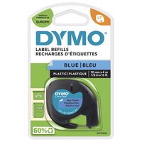cinta rotuladora letratag 12mmx4m negroazul dymo s0721650