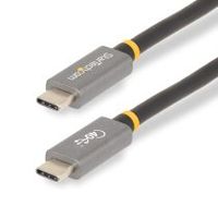 startechcom cable usb4 de 1m - cable usb-c certificado usb-if 40gbps - cable usb tipo c - power delivery pd de 100w 5a - modo alt dp 8k 120hz4k 240hz - compatible con thunderbolt