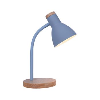 Flexo serie argos 1xe27 al.42xd.15cm azul/madera