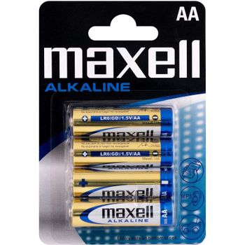 Maxell Alkaline 4 Pilas LR6-AA
