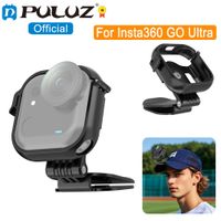 puluz soporte de clip para gorra para insta360 go ultra clip para gorra de beisbol soporte para camara deportiva pov vlog