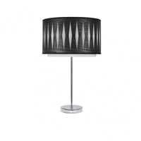 sobremesa alto alexandra 1xe27 cromomadera negra 61x30x30 cm