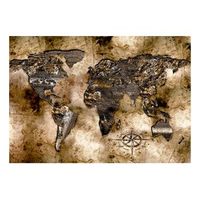 papel pintado 3d - antiguo mapa del mundo 300x210 cm