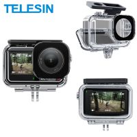 telesin 45m funda impermeable para dji osmo action 3 4 5pro cubierta de carcasa de buceo subacuatico accesorios de camara de accion