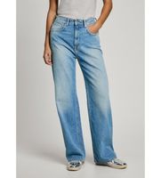 pepe jeans para mujer pl204731ms7 jeans en fit recto lexa azul 2932 casual algodon denim sostenible