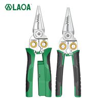 laoa alicates pelacables multifuncionales de acero inoxidable 8 en 1 para bobinado de cables medicion electrica y electricistas