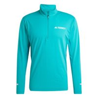 adidas terrex xpr half-zip camiseta de running hombres-verde