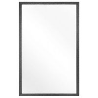 espejo de pared marco de madera sintetica negro 60 x 90 cm sala de estar contemporanea moderna morlaix