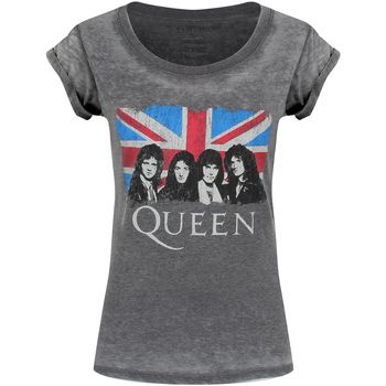 Queen Camiseta manga larga Burnout para mujer