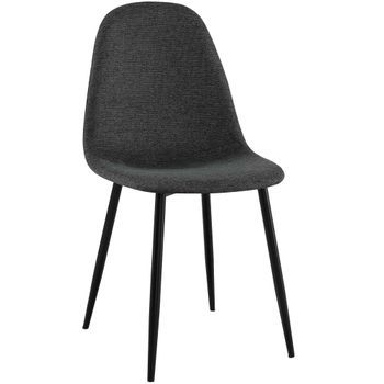 Silla De Comedor Napier Tela Negro 51x44x88 Cm Clp