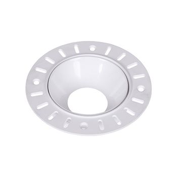 Aro empotrable onassis redondo para yeso laminado al.4xd.11cm policarbonato (pc) blanco