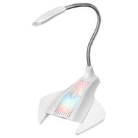 mars gaming mmic microfono gaming omnidireccional rgb flow brazo aluminio flexible y adaptable usb plug  play microfono rgb negro o blanco