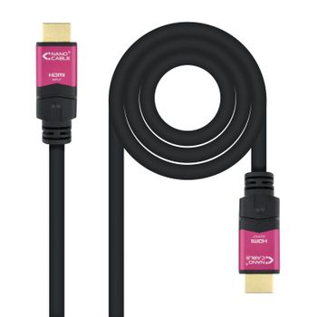 Nanocable Cable HDMI V2.0 4K@60Hz 18Gbps con Repetidor Macho/Macho 15m Negro