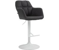 taburete de bar natoma en tela negro 59x57x97 cm