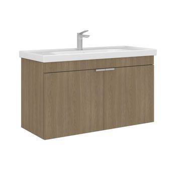 Mueble Para Lavabo  - 100 X 45 X 58 Cm - Roble Sonomo