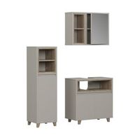 conjunto de muebles de bano elnor 3 piezas con gabinete midi vicco