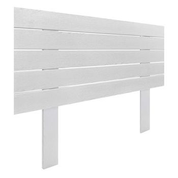 Cabecero De Madera Reciclada Dm Estilo Palet Horizontal Con Patas 110x115cm Camas 110 - Blanco Madera