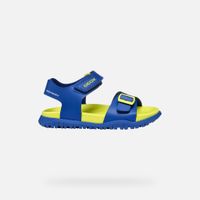 geox sandal fusbetto junior azul royal amarillo fluor