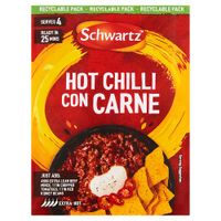 schwartz authentic hot chilli con carne mix