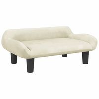sofa para ninos  sofa de salon  sofa de descanso de terciopelo crema 70x40x24 cm