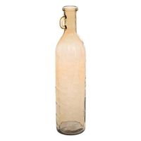 jarron botella de vidrio yana rosa claro h75cm