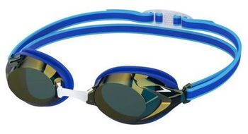 Gafas de natacion speedo junior vanquisher 3 0 espejo azul cobalto pop oro espejo