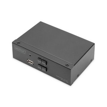 Conmutador KVM Digitus DS-12851 2x1 DP 4K 60Hz USB Audio