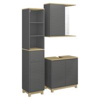 conjunto de muebles de bano livia 3 partes con unidad alta vicco