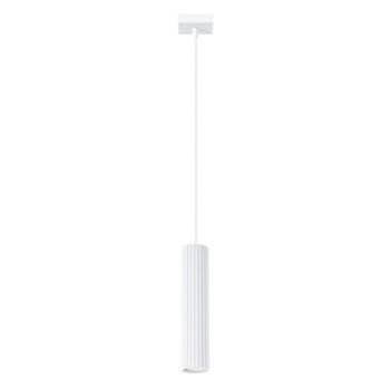 Lámpara colgante moto blanco, 1 luz