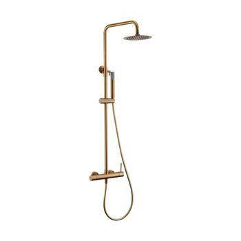 Imex – Monza Columna De Ducha Monomando Oro Cepillado Oro Cepillado