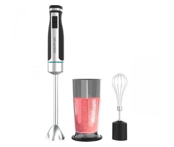 Cecotec batidora de mano powergear 1500 xl cream. 1500w de potencia, pie extralargo antisalpicaduras, 21 velocidades + turbo