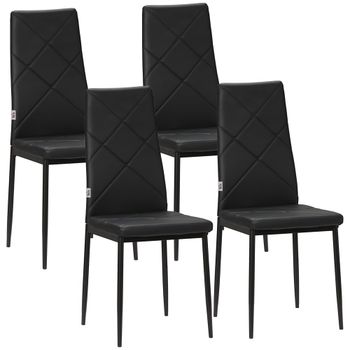 Sillas de comedor 41x50x97 cm negro