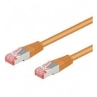 cable de red goobay cat 6 sstp pimf 50 m naranja