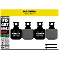 galfer  pastillas de freno standard compatible magura  fd487g1053  - las pastillas de freno galfer standard para magura mt5 mt7 con compuesto standard han llegado al perfecto equilibrio entre