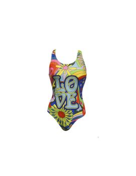 Bañador de Natación RAS Love Race Back Multicolor Mujer